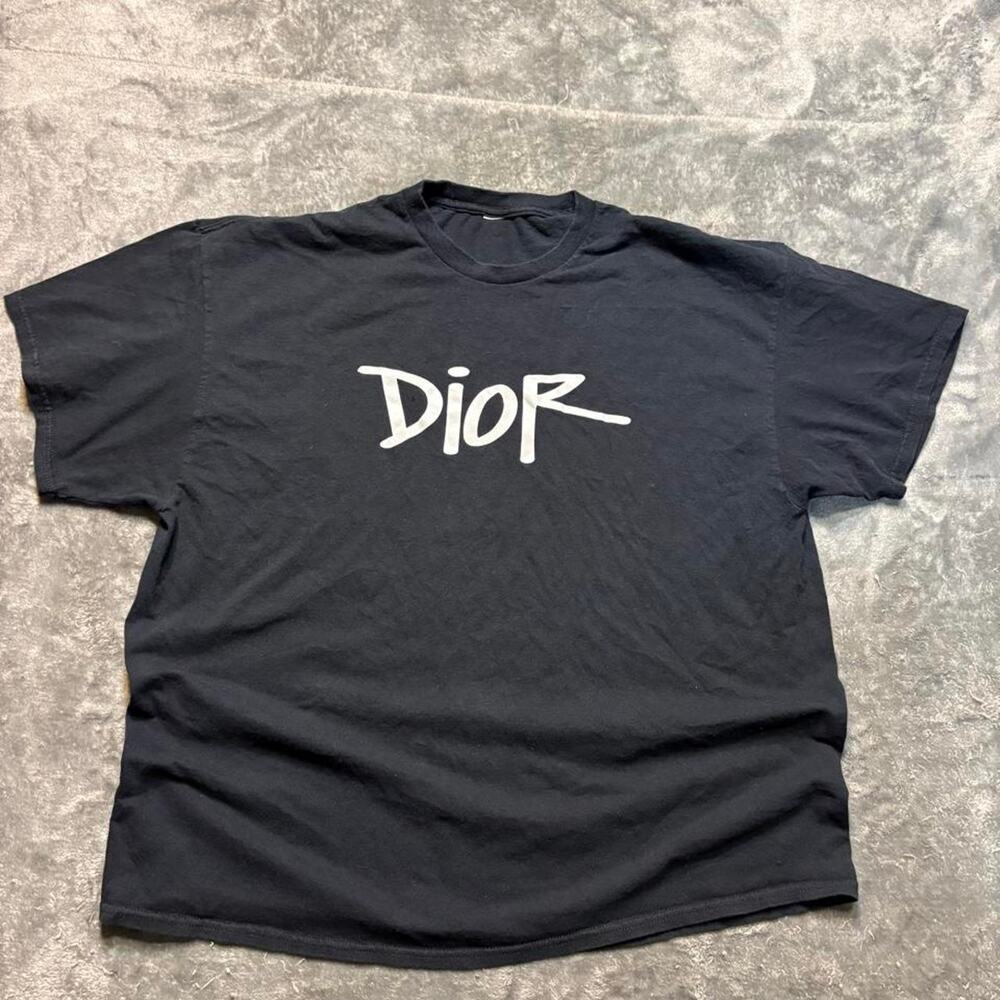 Black christian dior x Stussy